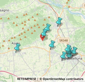 Mappa Via Caldretta, 31010 Maser TV, Italia (4.345)