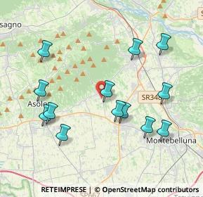Mappa Via Caldretta, 31010 Maser TV, Italia (4.08385)