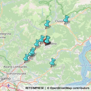 Mappa Via Campone, 24025 Gandino BG, Italia (5.11636)