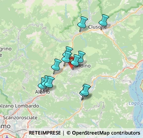 Mappa Via Campone, 24025 Gandino BG, Italia (5.48583)