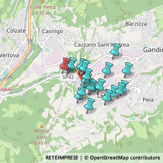 Mappa Via Campone, 24025 Gandino BG, Italia (0.5985)
