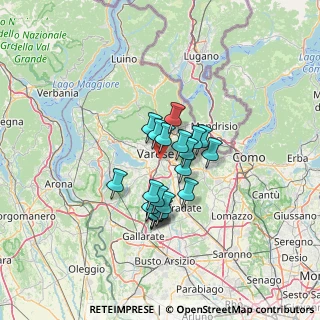 Mappa Via Giuseppe Giacosa, 21100 Varese VA, Italia (9.4275)