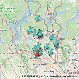 Mappa Via Giuseppe Giacosa, 21100 Varese VA, Italia (9.6675)
