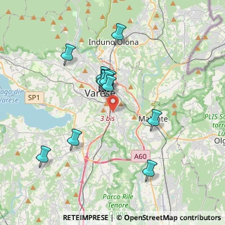 Mappa Via Giuseppe Giacosa, 21100 Varese VA, Italia (3.40333)