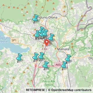 Mappa Via Giuseppe Giacosa, 21100 Varese VA, Italia (3.41333)