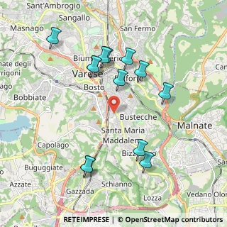 Mappa Via Giuseppe Giacosa, 21100 Varese VA, Italia (1.96846)