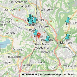 Mappa Via Giuseppe Giacosa, 21100 Varese VA, Italia (1.92091)