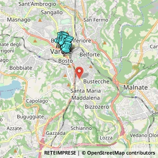 Mappa Via Giuseppe Giacosa, 21100 Varese VA, Italia (1.77846)