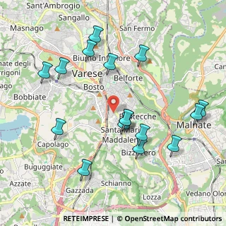 Mappa Via Giuseppe Giacosa, 21100 Varese VA, Italia (2.11063)