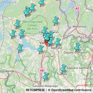 Mappa Viale Europa, 21100 Varese VA, Italia (8.238)