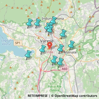 Mappa Viale Europa, 21100 Varese VA, Italia (3.25846)