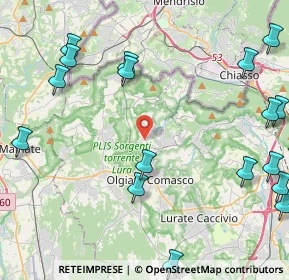 Mappa Via Monte Bisbino, 22020 Faloppio CO, Italia (6.2105)