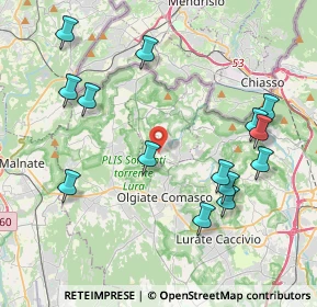 Mappa Via Monte Bisbino, 22020 Faloppio CO, Italia (4.45)