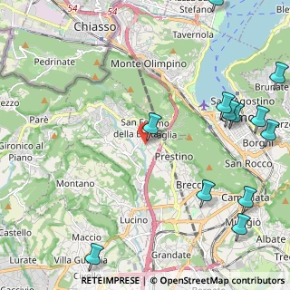 Mappa Via per Mornago, 22020 San Fermo della Battaglia CO, Italia (3.05333)