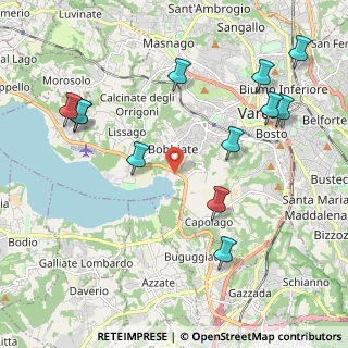 Mappa Via Lungolago Schiranna, 21100 Varese VA, Italia (2.3825)