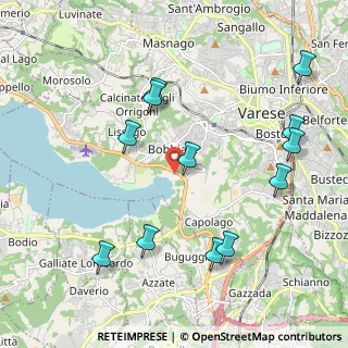 Mappa Via Lungolago Schiranna, 21100 Varese VA, Italia (2.2575)