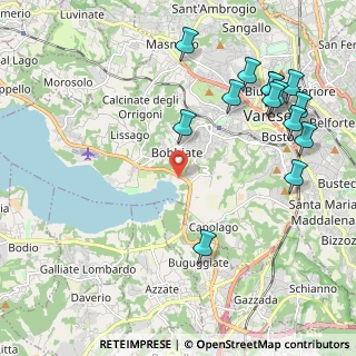 Mappa Via Lungolago Schiranna, 21100 Varese VA, Italia (2.535)