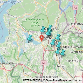 Mappa Via Lungolago Schiranna, 21100 Varese VA, Italia (5.36182)