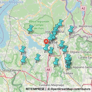 Mappa Via Lungolago Schiranna, 21100 Varese VA, Italia (7.114)