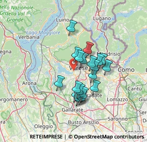 Mappa Via Lungolago Schiranna, 21100 Varese VA, Italia (10.366)