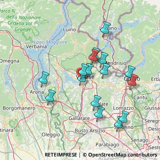 Mappa Via Lungolago Schiranna, 21100 Varese VA, Italia (14.10938)
