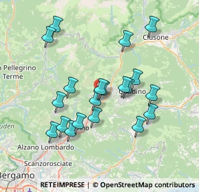 Mappa Via Località Mozzo, 24025 Gazzaniga BG, Italia (6.835)