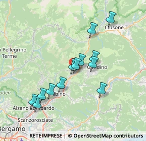 Mappa Via Località Mozzo, 24025 Gazzaniga BG, Italia (6.61154)