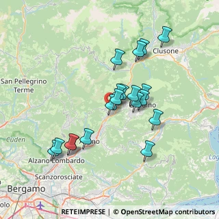 Mappa Via Località Mozzo, 24025 Gazzaniga BG, Italia (6.55105)