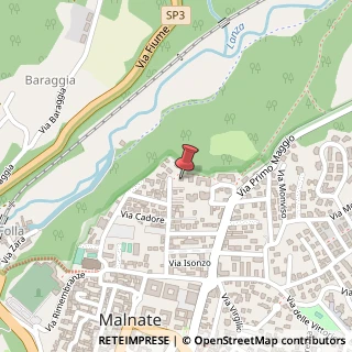 Mappa Via Emilio Maccazzola, 22, 21046 Malnate, Varese (Lombardia)