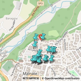 Mappa Via Emilio Macazzola, 21046 Malnate VA, Italia (0.25)