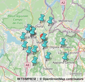 Mappa Via Emilio Macazzola, 21046 Malnate VA, Italia (6.25313)