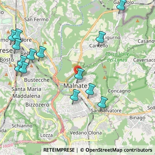 Mappa Via Emilio Macazzola, 21046 Malnate VA, Italia (2.71714)