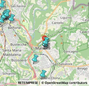 Mappa Via Emilio Macazzola, 21046 Malnate VA, Italia (2.82214)