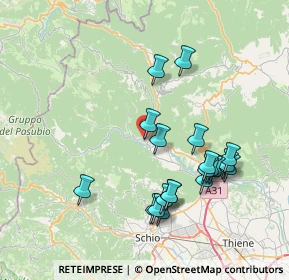 Mappa Via Mezzavilla, 36011 Arsiero VI, Italia (7.577)