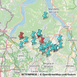 Mappa Via Domenico Vandelli, 22036 Como CO, Italia (6.5905)