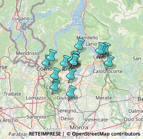 Mappa 22036 Como CO, Italia (8.34688)