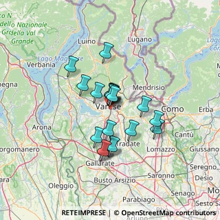 Mappa Via Carlo Goldoni, 21100 Varese VA, Italia (9.621)