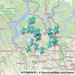 Mappa Via Carlo Goldoni, 21100 Varese VA, Italia (11.1185)