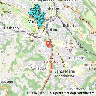 Mappa Via Carlo Goldoni, 21100 Varese VA, Italia (1.39526)