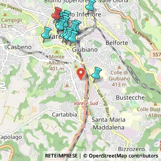 Mappa Via Carlo Goldoni, 21100 Varese VA, Italia (1.28944)