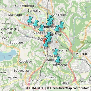 Mappa Via Carlo Goldoni, 21100 Varese VA, Italia (1.38571)