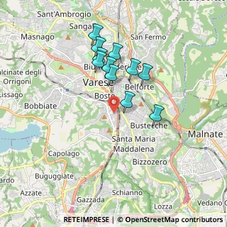 Mappa Via Carlo Goldoni, 21100 Varese VA, Italia (1.55364)