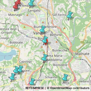 Mappa Via Carlo Goldoni, 21100 Varese VA, Italia (3.35077)