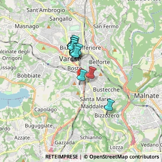 Mappa Via Carlo Goldoni, 21100 Varese VA, Italia (1.29667)