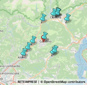 Mappa Via Provinciale, 24024 Gandino BG, Italia (7.3025)