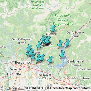 Mappa Via Provinciale, 24024 Gandino BG, Italia (9.354)