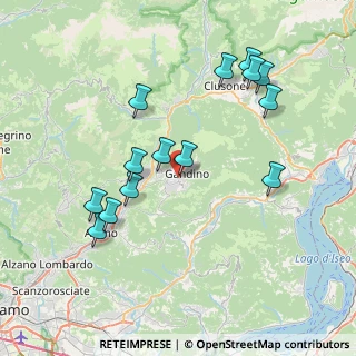 Mappa Via Cà Volpari, 24024 Gandino BG, Italia (7.82857)