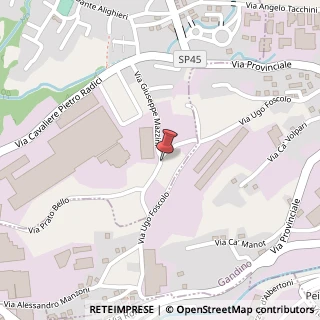 Mappa Via Giuseppe Mazzini,  14, 24024 Cazzano Sant'Andrea, Bergamo (Lombardia)