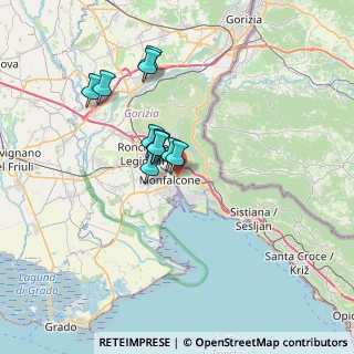 Mappa Piazzale della Stazione, 34074 Monfalcone GO, Italia (5.13909)