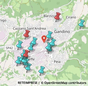 Mappa 24024 Peia BG, Italia (1.02667)